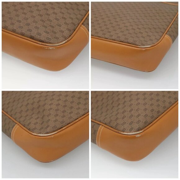 GUCCI Micro GG Supreme Tote Bag PVC Brown 002 39 0149 Auth nb176 - Picture 15 of 16